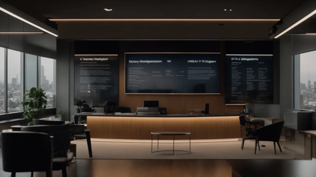 a focused, sleek office setting features a confident professional presenting a clear infographic on expungement options, emphasizing the transformative impact of legal relief from drug possession offenses in california.